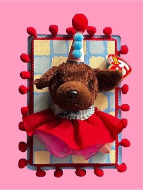 Dog Plushie Faux Taxidermy - Muddy TY Beanie Baby